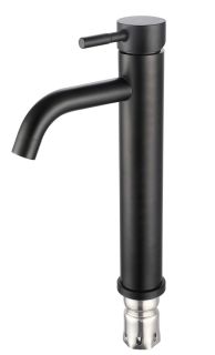 Смеситель для раковины РМС SUS128BL-001F-1 чёрный